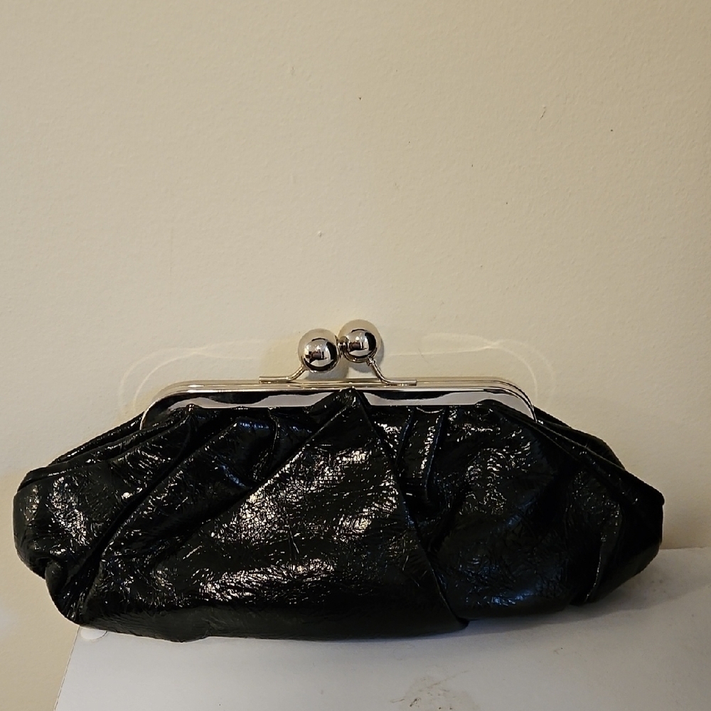 Aldo Womens Black Clutch Purse night out coktail prom wedding small